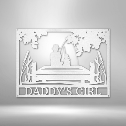 Gone Fishing | Personalized Fishing Metal Sign - Metal Wall Art - Personalized Gift