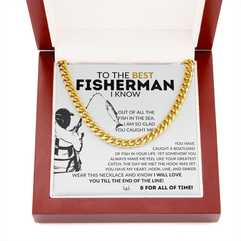 Hook Line and Sinker - Fishing Gift for Him - Gift For A Guy Who Loves To Fish