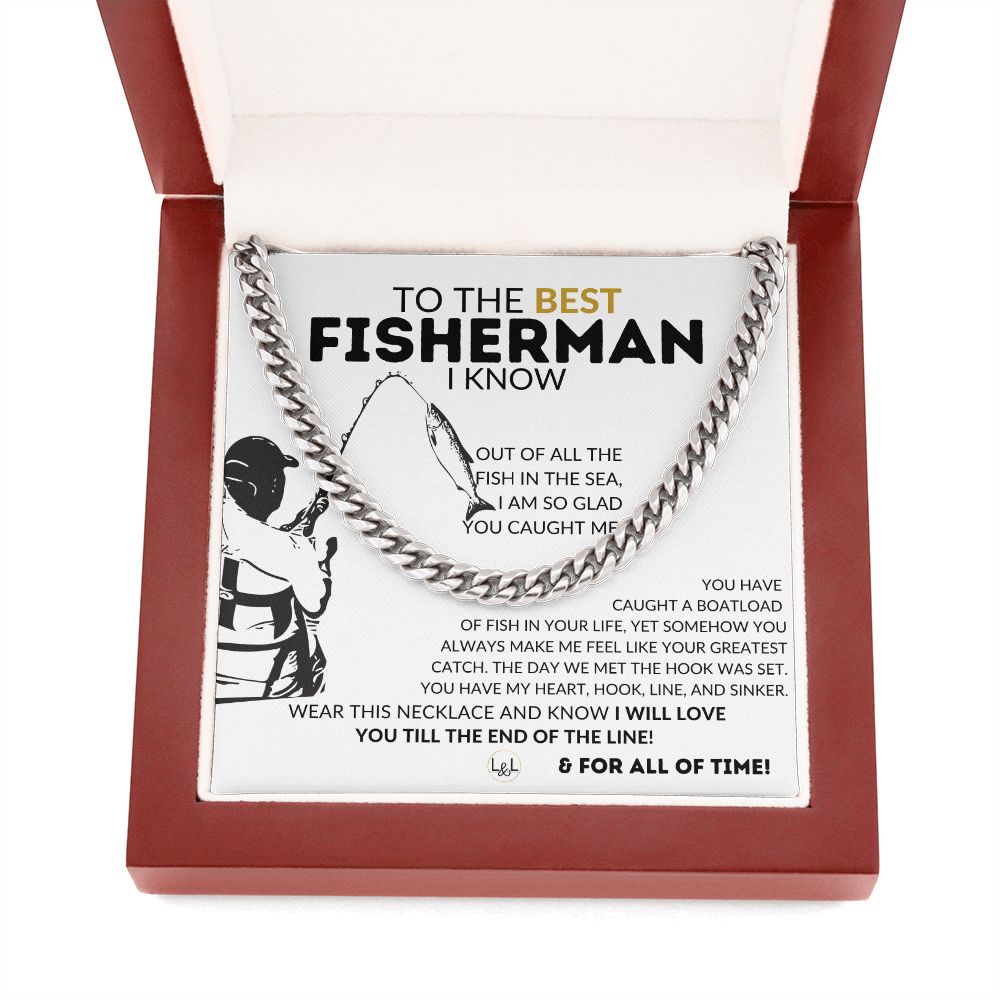 Hook Line and Sinker - Fishing Gift for Him - Gift For A Guy Who Loves To Fish