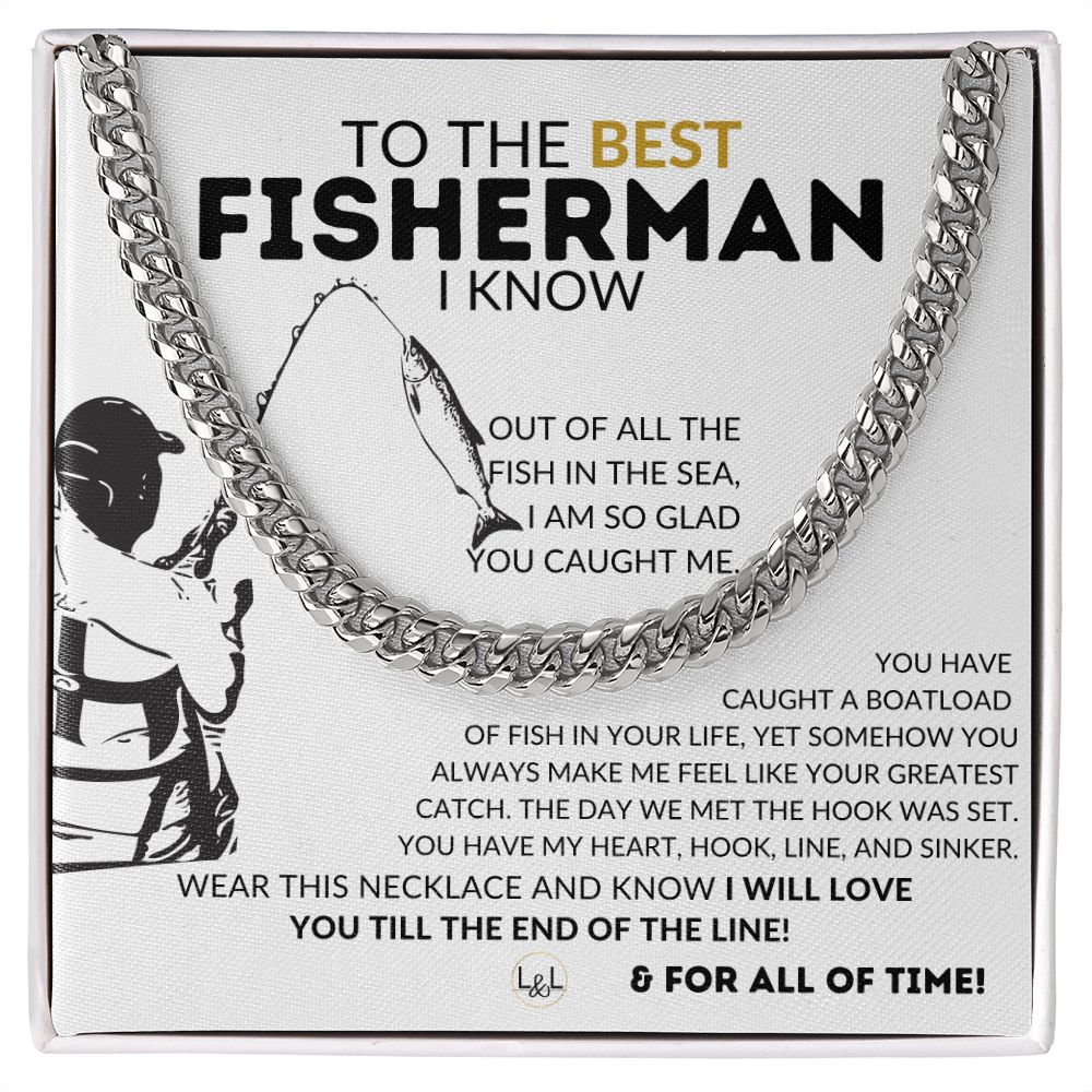 Hook Line and Sinker - Fishing Gift for Him - Gift For A Guy Who Loves To Fish