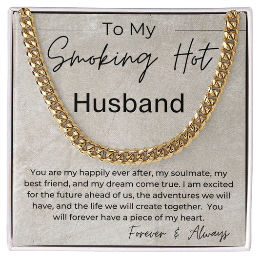 I Am Excited About The Future Ahead - Gift for Husband - Linked Chain Necklace - Jewelry - Personalized Gift