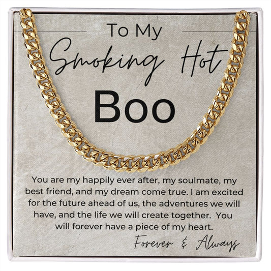 I Am Excited You Are My Happily Ever After - Gift for My Boo - Linked Chain Necklace - Jewelry - Personalized Gift