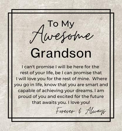 I am So Proud of You - Openwork Skeleton Watch + LED Watch Box - Gift for Grandson - Jewelry - Personalized Gift