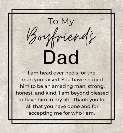 I Love The Man You Raised - Openwork Skeleton Watch + LED Watch Box - Gift for Boyfriend's Dad - Jewelry - Personalized Gift