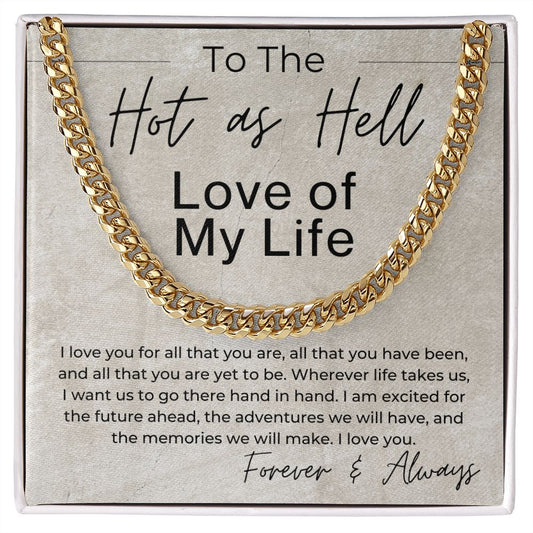 I Love You For All That You Are - Gift for Him - Linked Chain Necklace - Jewelry - Personalized Gift