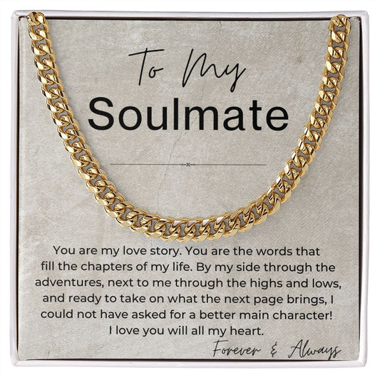 I Love You With All My Heart - Gift for Soulmate - Linked Chain Necklace - Jewelry - Personalized Gift