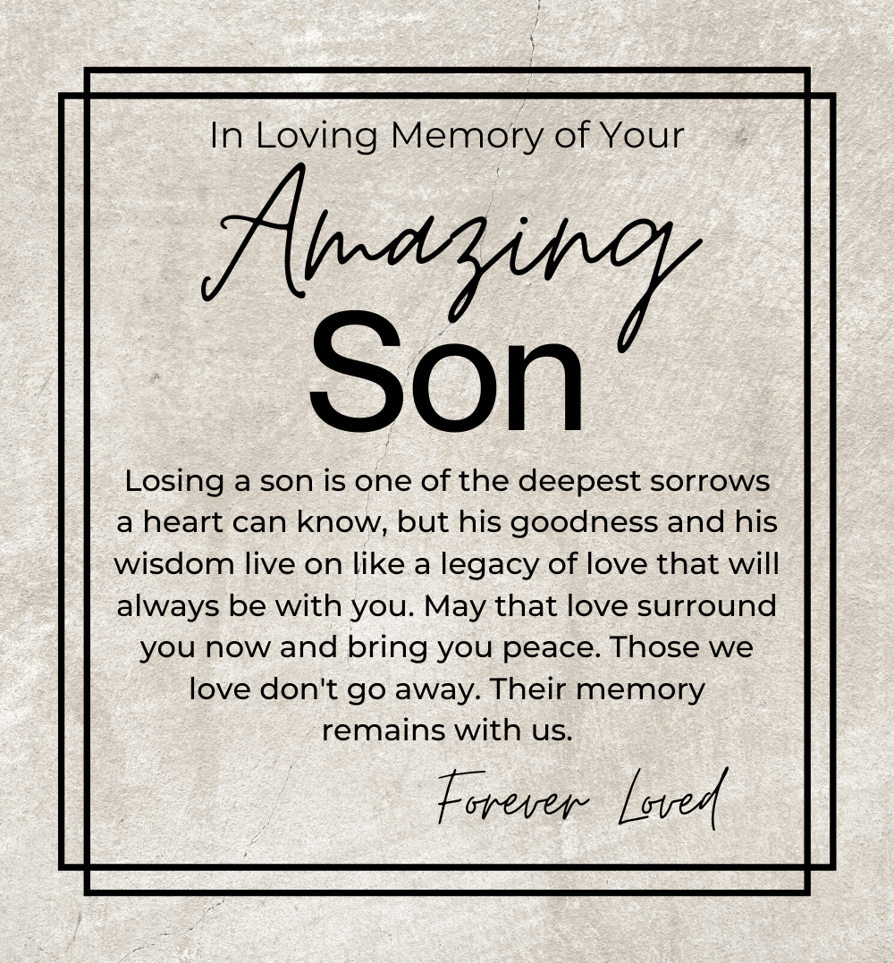 In Loving Memory - Sorry for the Loss of Your Son - Openwork Skeleton Watch + LED Watch Box - Sympathy Gift - Jewelry - Personalized Gift