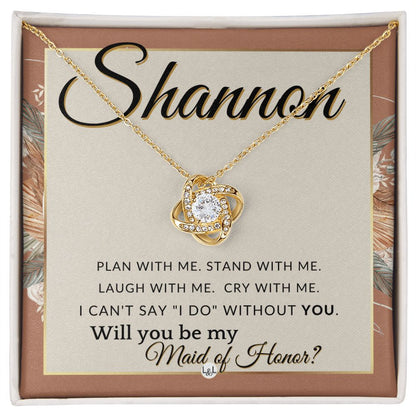 Maid of Honor Proposal, Custom Name - Be My Maid Of Honor, MOH Gift From Bride - Plan With Me , Terracotta, Rust And Gold Wedding Theme - Jewelry - Personalized Gift