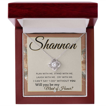 Maid of Honor Proposal, Custom Name - Be My Maid Of Honor, MOH Gift From Bride - Plan With Me , Terracotta, Rust And Gold Wedding Theme - Jewelry - Personalized Gift