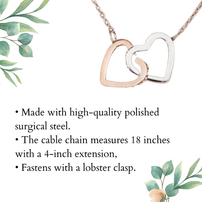 To Our Future Daughter In Law, With Love - Interlocking Hearts - Pendant Necklace
