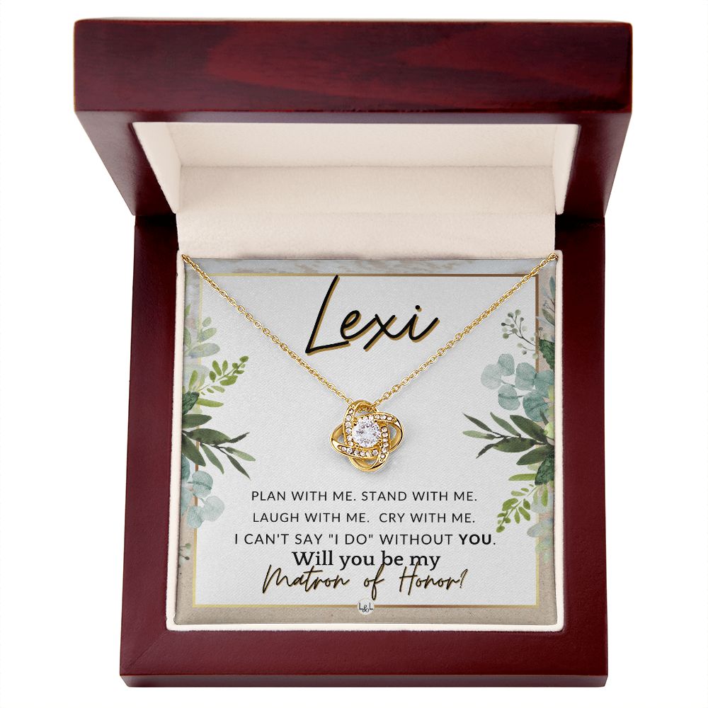 Matron of Honor Proposal, Custom Name - Be My Maid Of Honor, MOH Gift From Bride, Plan With Me , Beach and Destination Wedding Theme - Jewelry - Personalized Gift