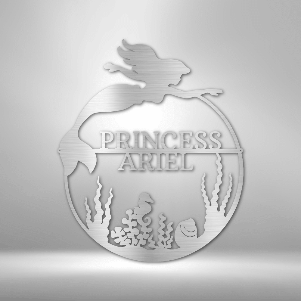 Mermaid | Personalized Mermaid Metal Sign - Metal Wall Art - Personalized Gift