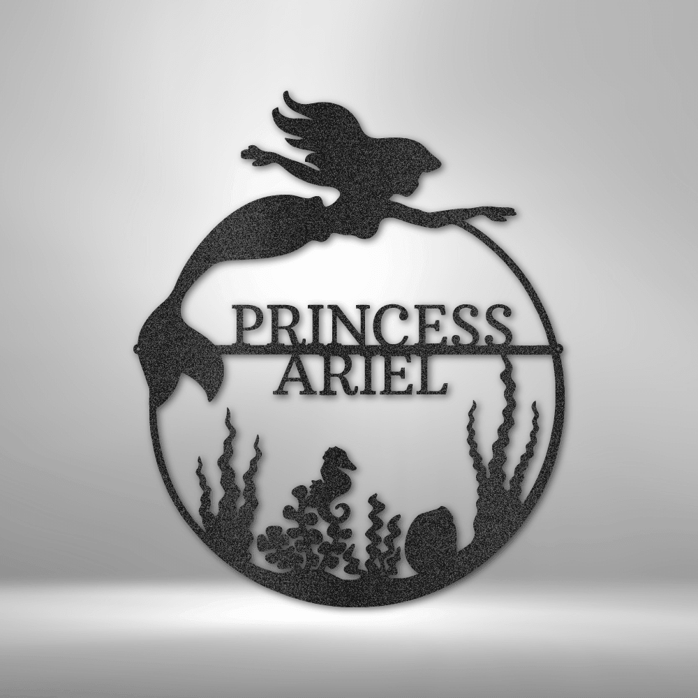 Mermaid | Personalized Mermaid Metal Sign - Metal Wall Art - Personalized Gift