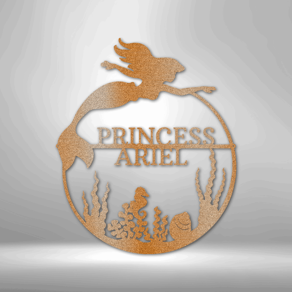 Mermaid | Personalized Mermaid Metal Sign - Metal Wall Art - Personalized Gift