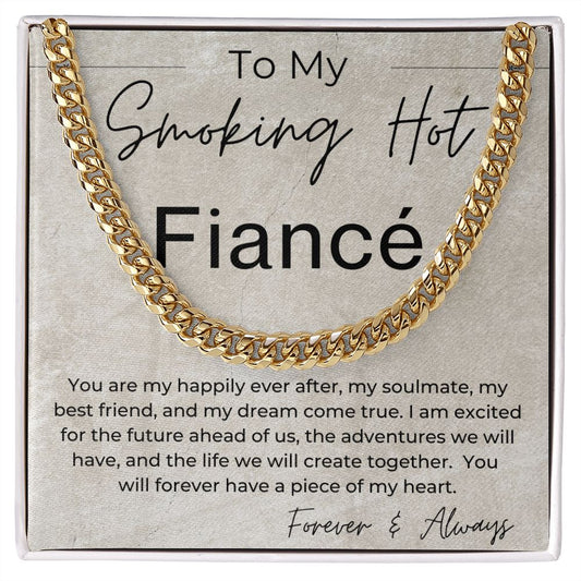 My Soulmate, My Best Friend - Gift for Fiancé, Gift for My Groom - Linked Chain Necklace - Jewelry - Personalized Gift