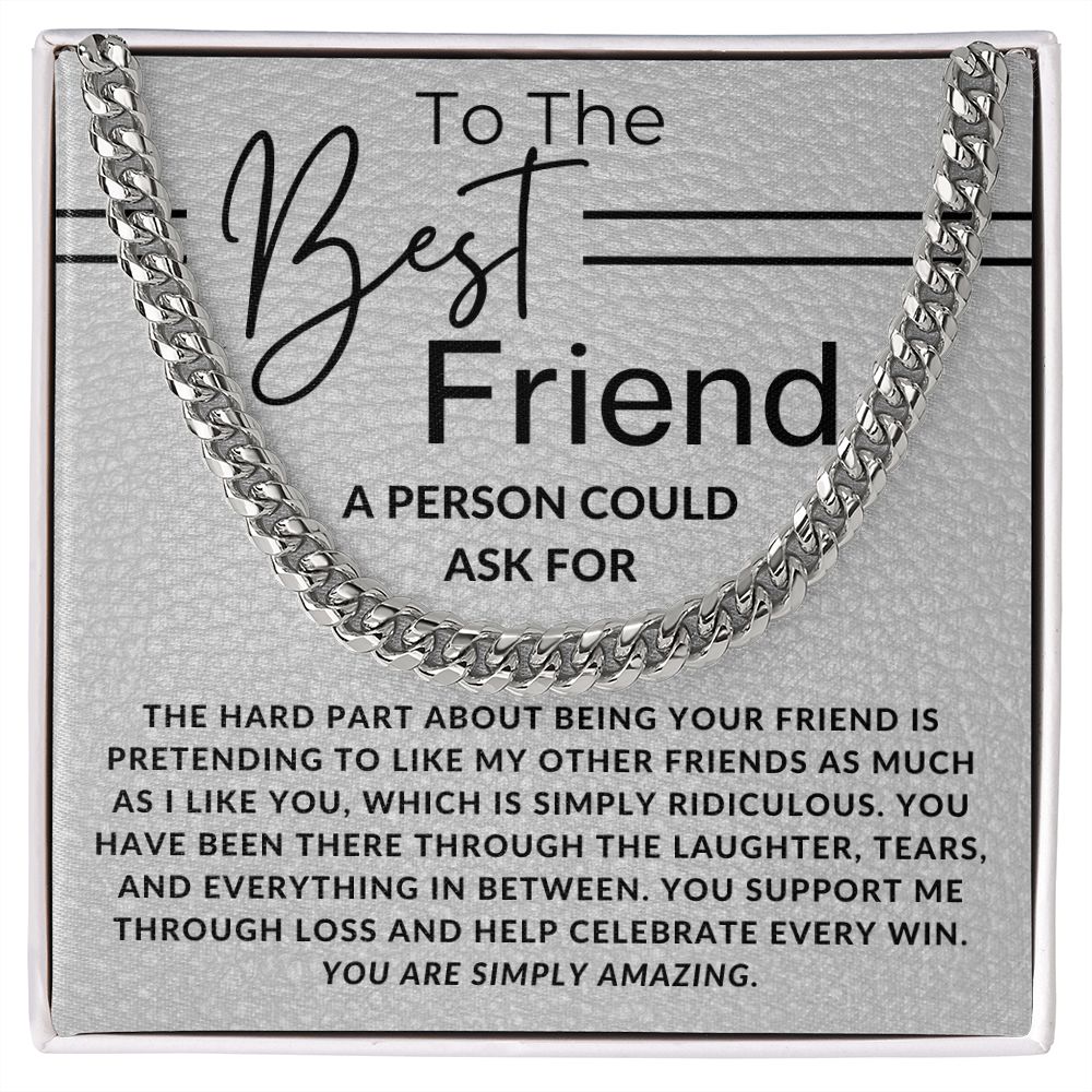 Simply Ridiculous - Gift for Guy Best Friend, Bonus Brother - Jewelry - Personalized Gift