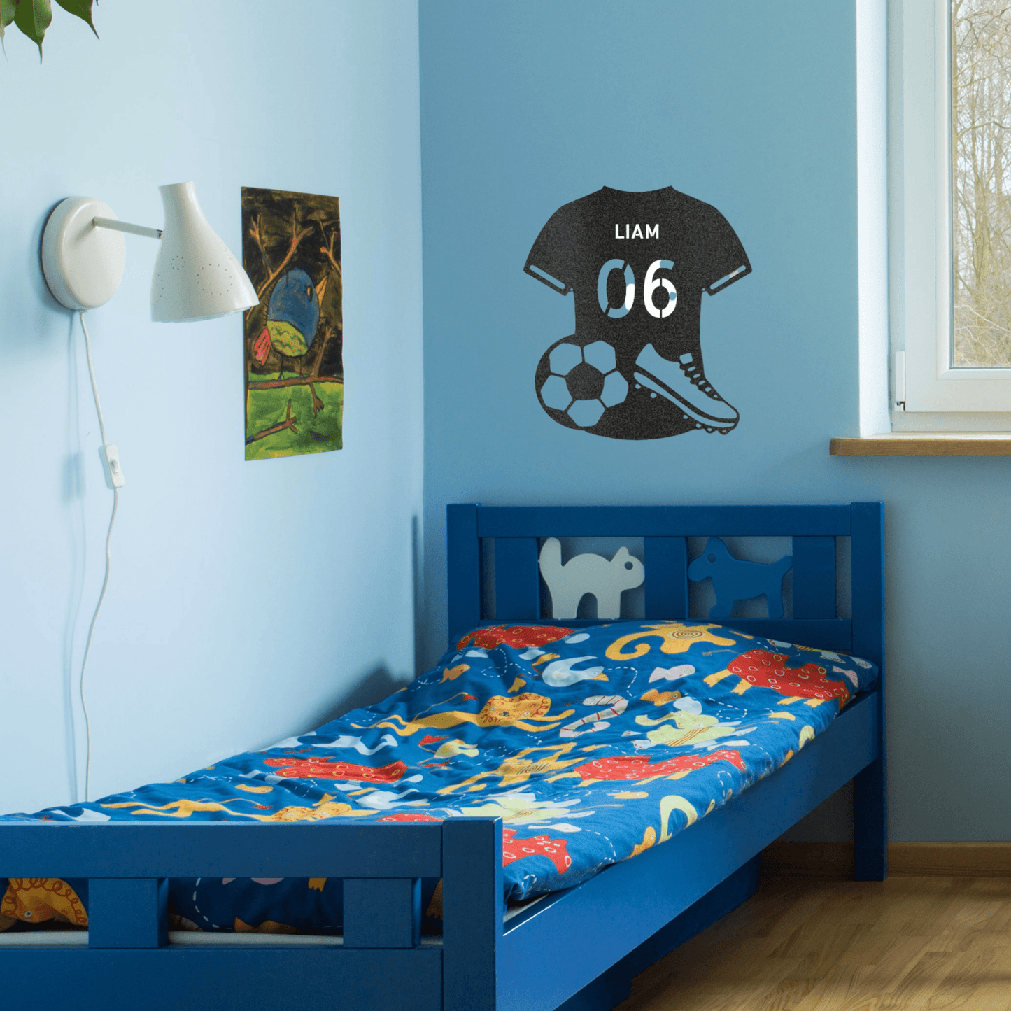 Soccer Jersey Monogram | Personalized Soccer Metal Sign - Metal Wall Art - Personalized Gift