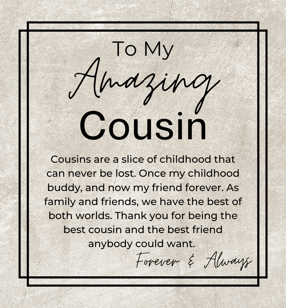 Thank You For Being The Best Cousin - Openwork Skeleton Watch + LED Watch Box - Gift for Cousin