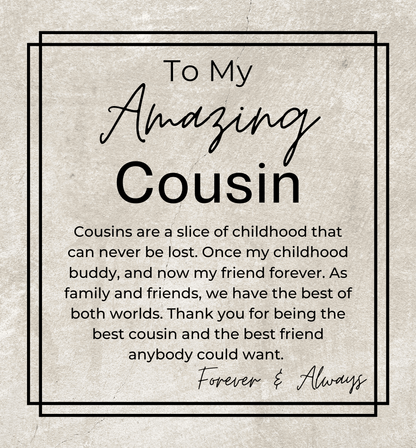 Thank You For Being The Best Cousin - Openwork Skeleton Watch + LED Watch Box - Gift for Cousin