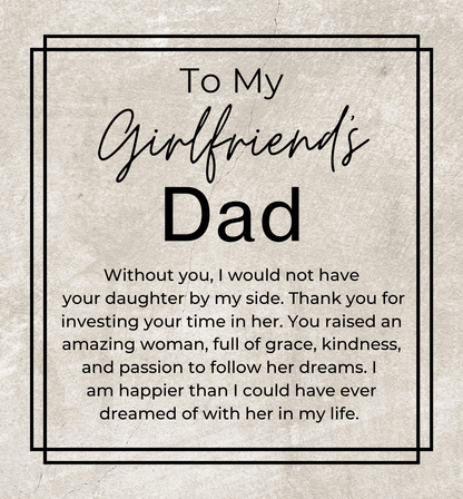 Thank You For Investing Your Time In Her - Openwork Skeleton Watch + LED Watch Box - Gift for Girlfriend's Dad - Jewelry - Personalized Gift