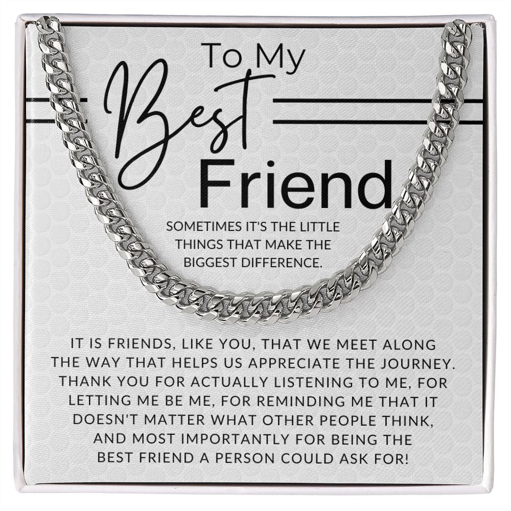 The Little Things - Gift for Guy Best Friend, Bonus Brother - Jewelry - Personalized Gift