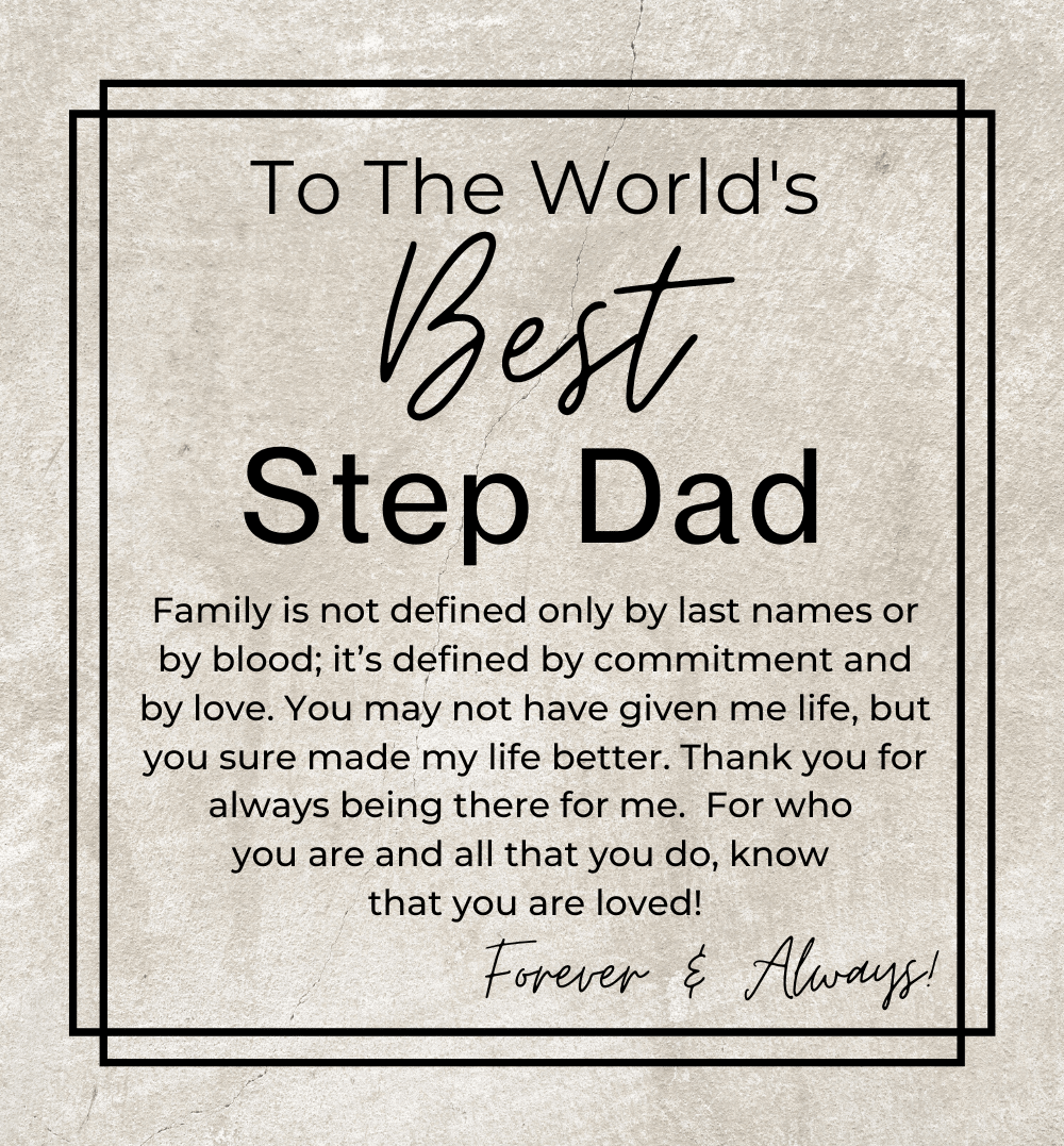 The World's Best Step Dad - Openwork Skeleton Watch + LED Watch Box - Gift for Step Dad - Jewelry - Personalized Gift