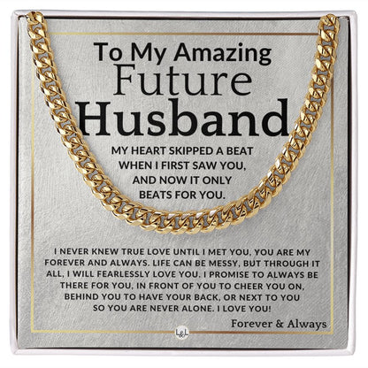 To My Future Husband - True Love - Meaningful Gift Ideas For Him - Romantic and Thoughtful Christmas, Valentine's Day Birthday, or Anniversary Present - Jewelry - Personalized Gift