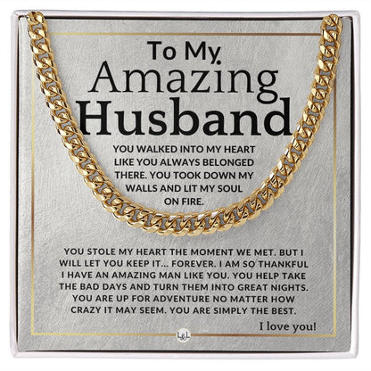 To My Husband - Simply The Best - Meaningful Gift Ideas For Him - Romantic and Thoughtful Christmas, Valentine's Day Birthday, or Anniversary Present - Jewelry - Personalized Gift