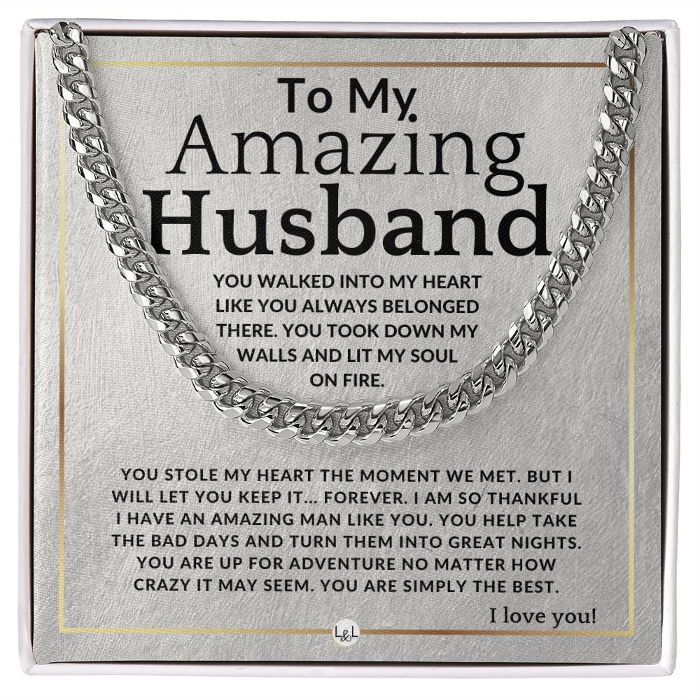 To My Husband - Simply The Best - Meaningful Gift Ideas For Him - Romantic and Thoughtful Christmas, Valentine's Day Birthday, or Anniversary Present - Jewelry - Personalized Gift