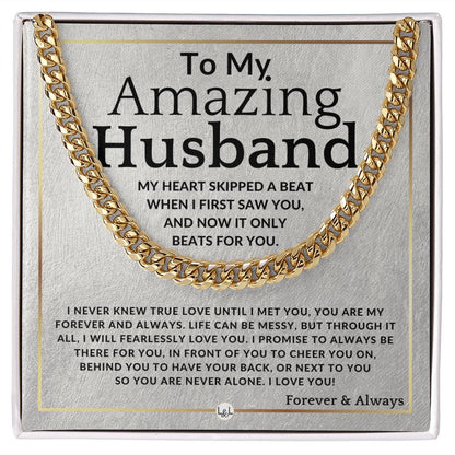 To My Husband - True Love - Meaningful Gift Ideas For Him - Romantic and Thoughtful Christmas, Valentine's Day Birthday, or Anniversary Present - Jewelry - Personalized Gift