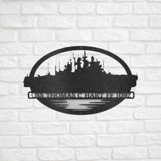 U.S. Navy Battleship | Personalized Military Metal Sign - Metal Wall Art - Personalized Gift