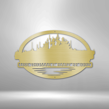 U.S. Navy Battleship | Personalized Military Metal Sign - Metal Wall Art - Personalized Gift