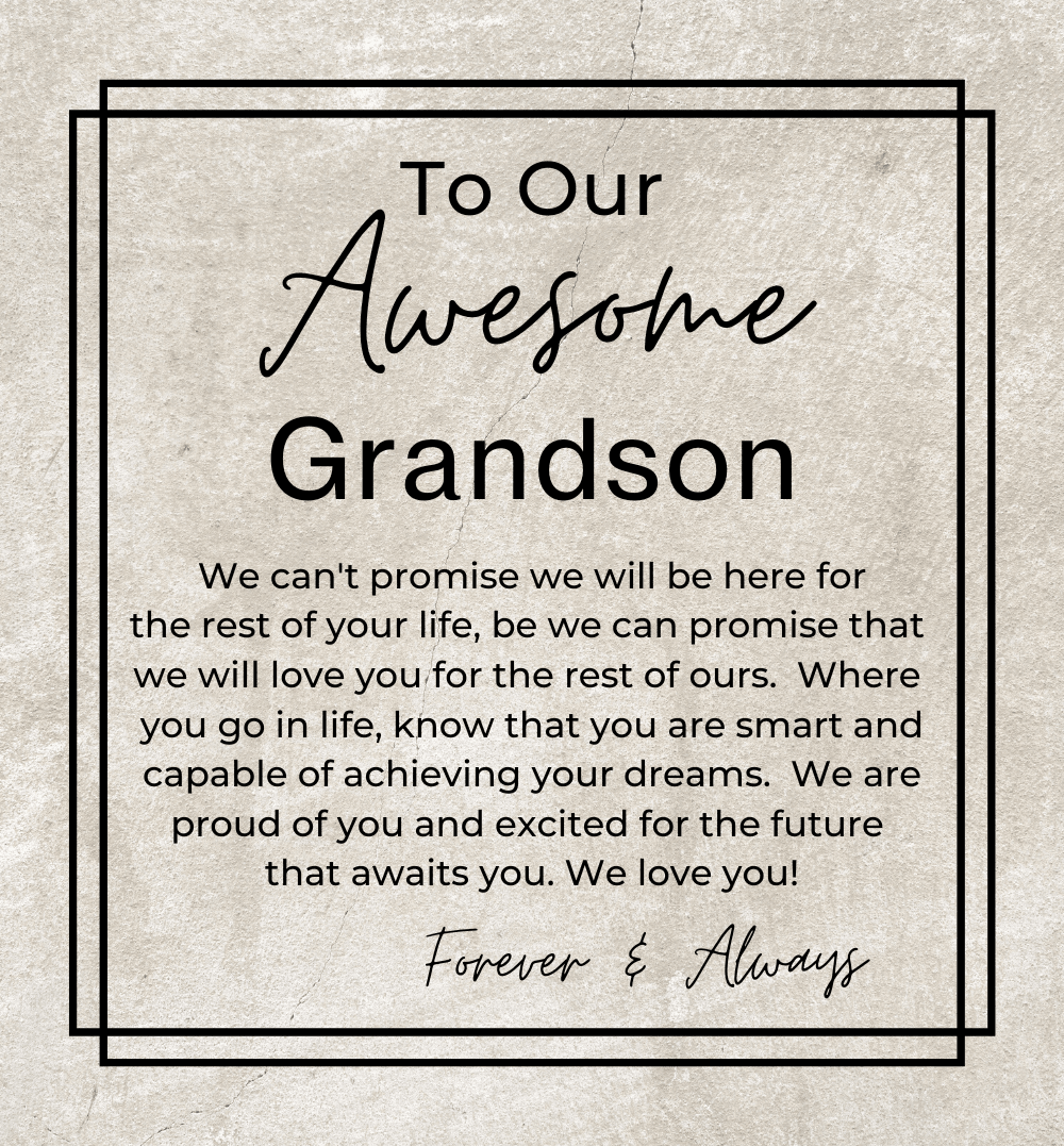 We Are So Proud of You - Openwork Skeleton Watch + LED Watch Box - Gift for Our Grandson - Jewelry - Personalized Gift