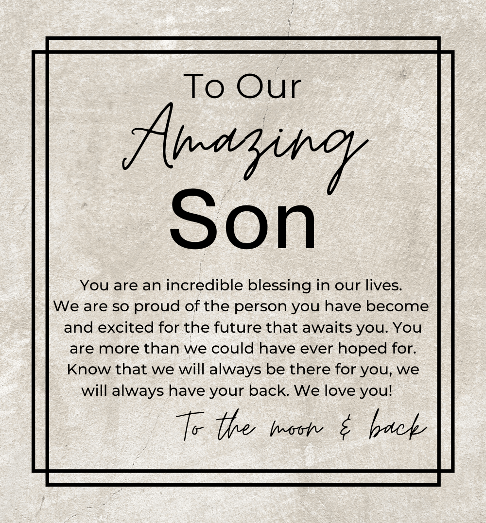 We Are So Proud of You - Openwork Skeleton Watch + LED Watch Box - Gift For Our Son - Jewelry - Personalized Gift
