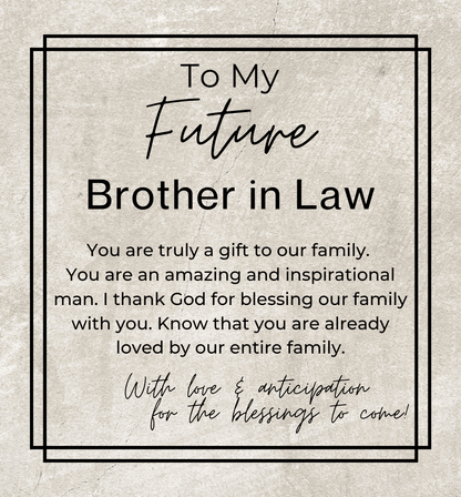 You Are a Gift to Our Family - Openwork Skeleton Watch + LED Watch Box - Gift for Future Brother in Law - Jewelry - Personalized Gift