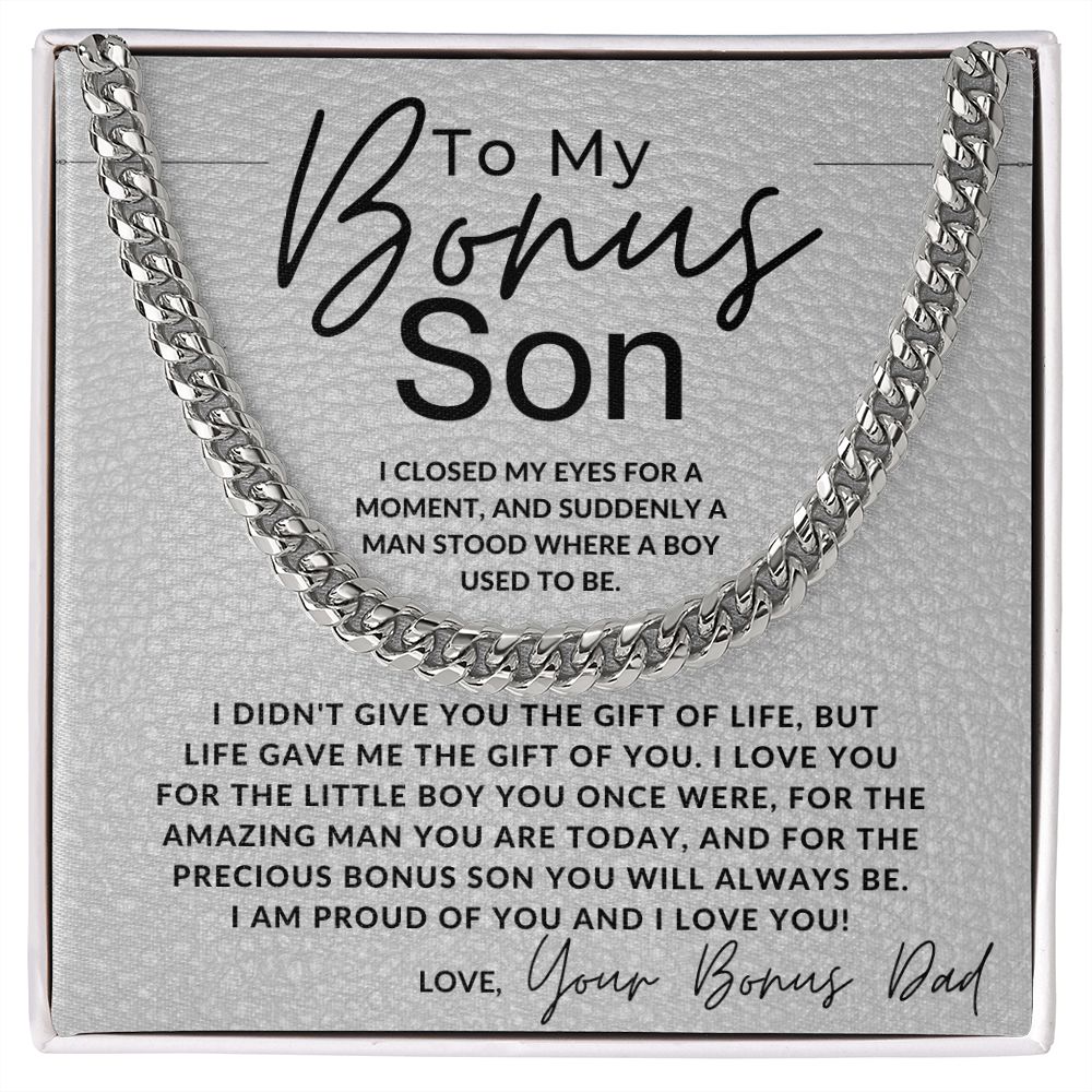 You Are An Amazing Man - To My Bonus Son (Gift From Bonus Dad) - Jewelry - Personalized Gift