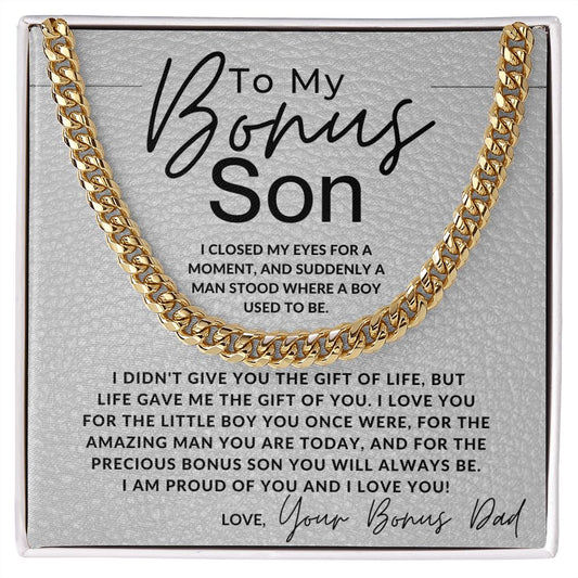 You Are An Amazing Man - To My Bonus Son (Gift From Bonus Dad) - Jewelry - Personalized Gift