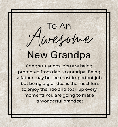 You Are Going to Make A Wonderful Grandpa - Openwork Skeleton Watch + LED Watch Box - Gift for A New Grandpa - Jewelry - Personalized Gift