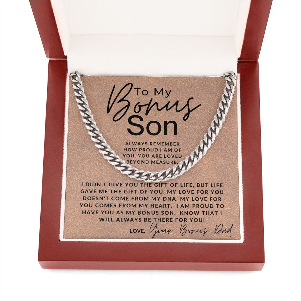 You Are Loved - To My Bonus Son (Gift From Bonus Dad) - Jewelry - Personalized Gift