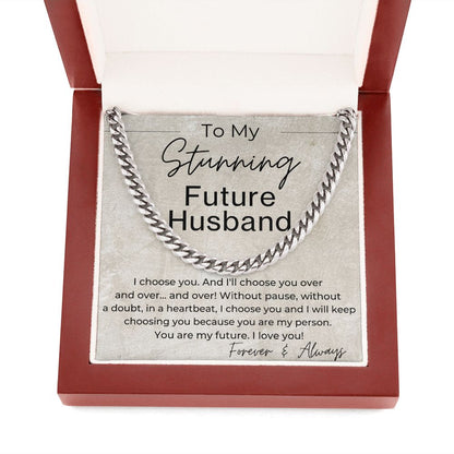 You Are My Future - Gift for Future Husband - Linked Chain Necklace - Jewelry - Personalized Gift
