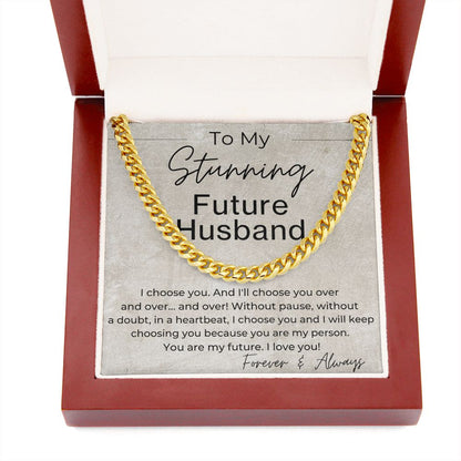 You Are My Future - Gift for Future Husband - Linked Chain Necklace - Jewelry - Personalized Gift
