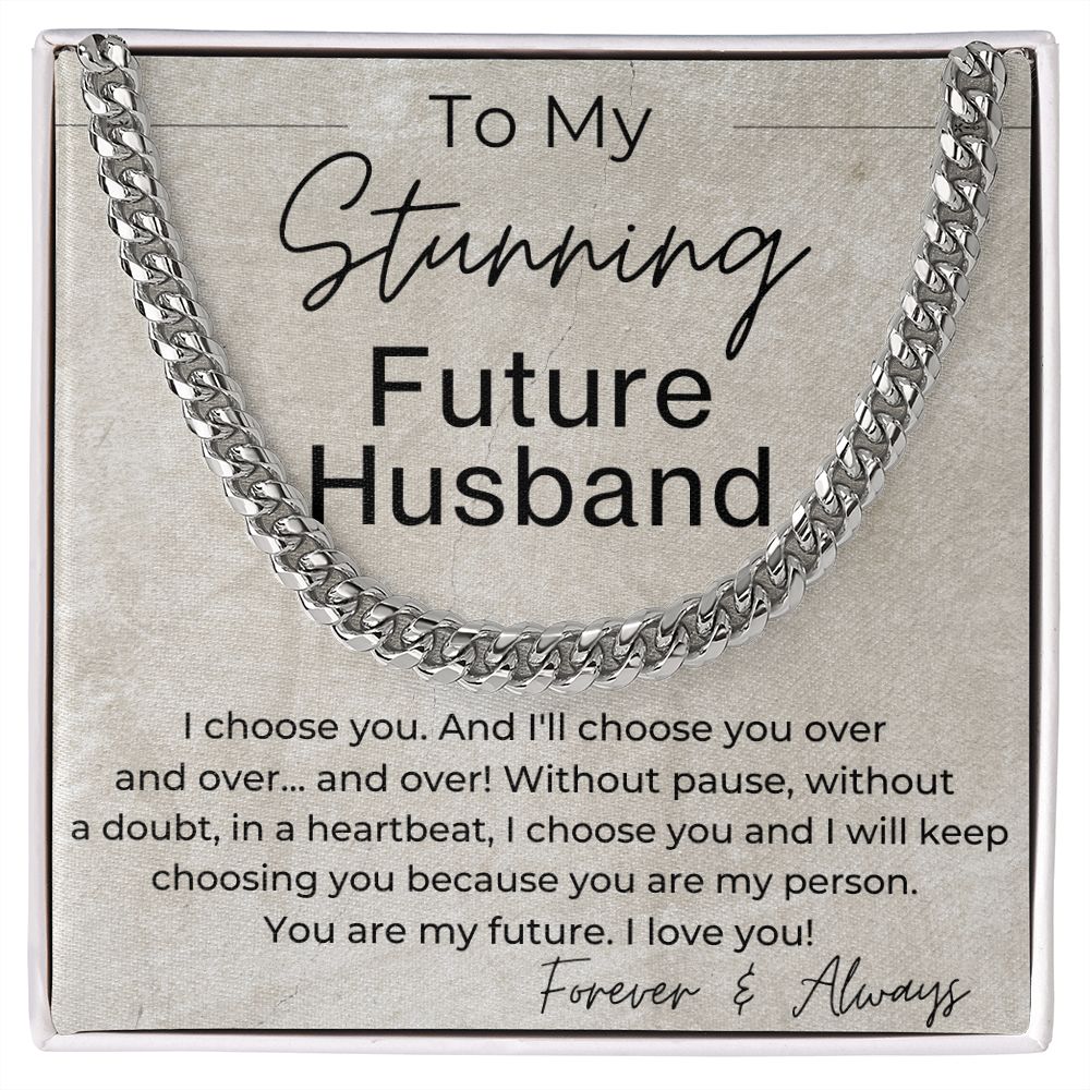 You Are My Future - Gift for Future Husband - Linked Chain Necklace - Jewelry - Personalized Gift