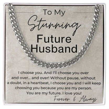 You Are My Future - Gift for Future Husband - Linked Chain Necklace - Jewelry - Personalized Gift