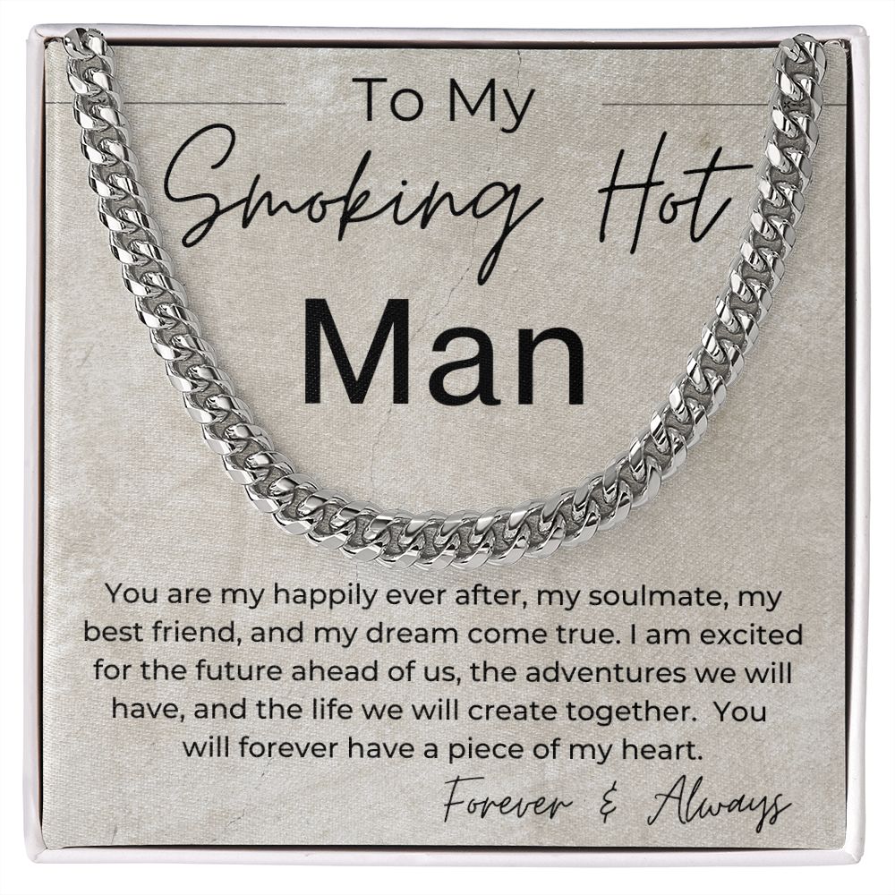 You Are My Happily Ever After - Gift for My Man - Cuban Linked Chain Necklace - Jewelry - Personalized Gift