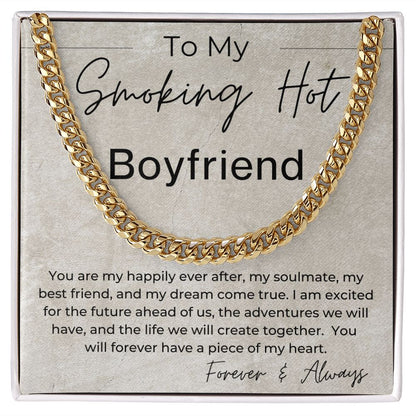 You Are My Happily Ever After - Gift for Smoking Hot Boyfriend - Linked Chain Necklace - Jewelry - Personalized Gift