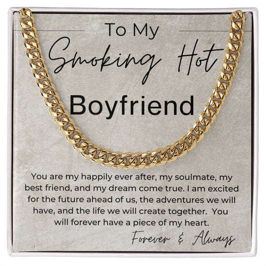 You Are My Happily Ever After - Gift for Smoking Hot Boyfriend - Linked Chain Necklace - Jewelry - Personalized Gift