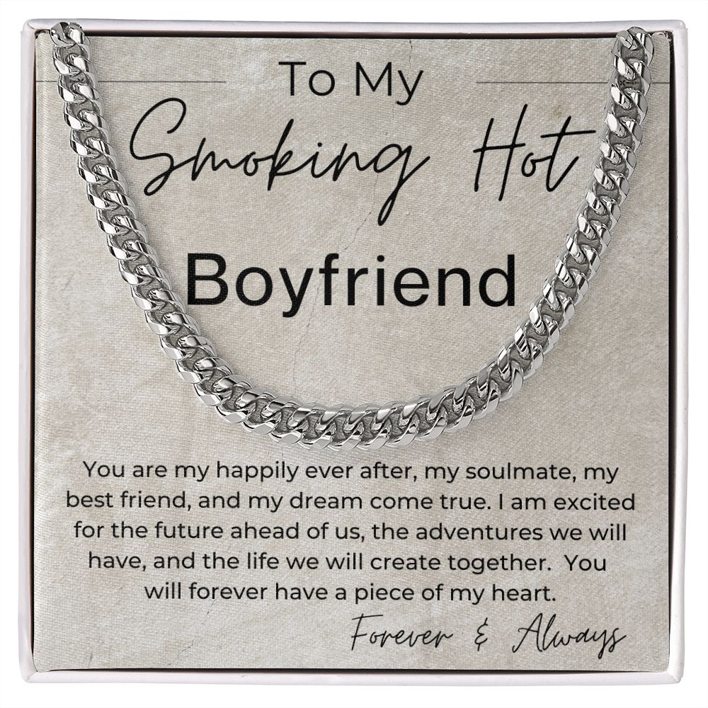 You Are My Happily Ever After - Gift for Smoking Hot Boyfriend - Linked Chain Necklace - Jewelry - Personalized Gift