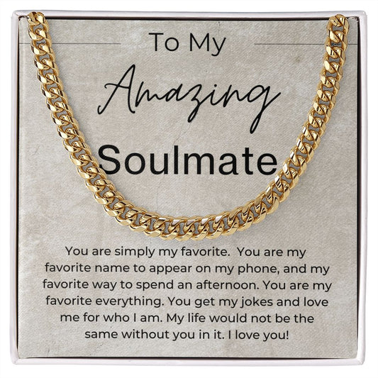 You Get Me - Gift for Soulmate - Cuban Linked Chain Necklace - Jewelry - Personalized Gift
