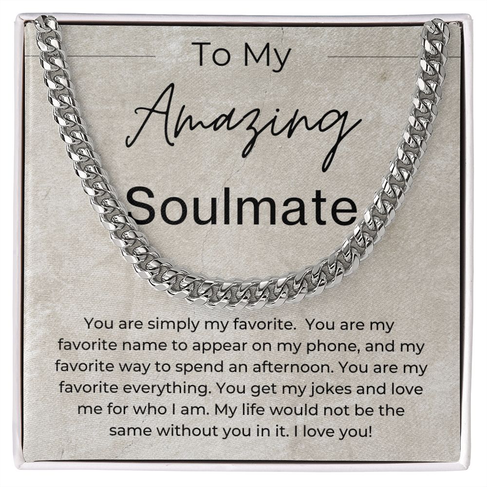 You Get Me - Gift for Soulmate - Cuban Linked Chain Necklace - Jewelry - Personalized Gift
