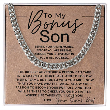 You Got What It Takes - To My Bonus Son (Gift From Bonus Dad) - Jewelry - Personalized Gift